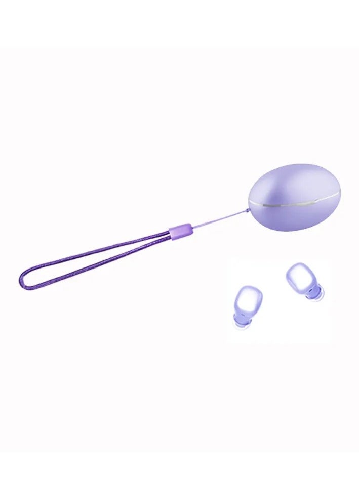 Generic Colored Beans Y7 TWS Earphones - Mini Design - Type-C Charging - High-Quality Audio-PURPLE  - Image 1