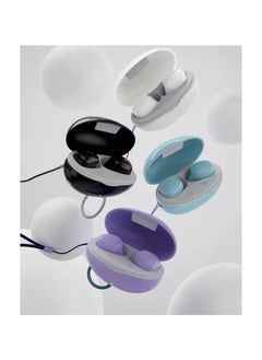 Generic Colored Beans Y7 TWS Earphones - Mini Design - Type-C Charging - High-Quality Audio-PURPLE  - Image 4