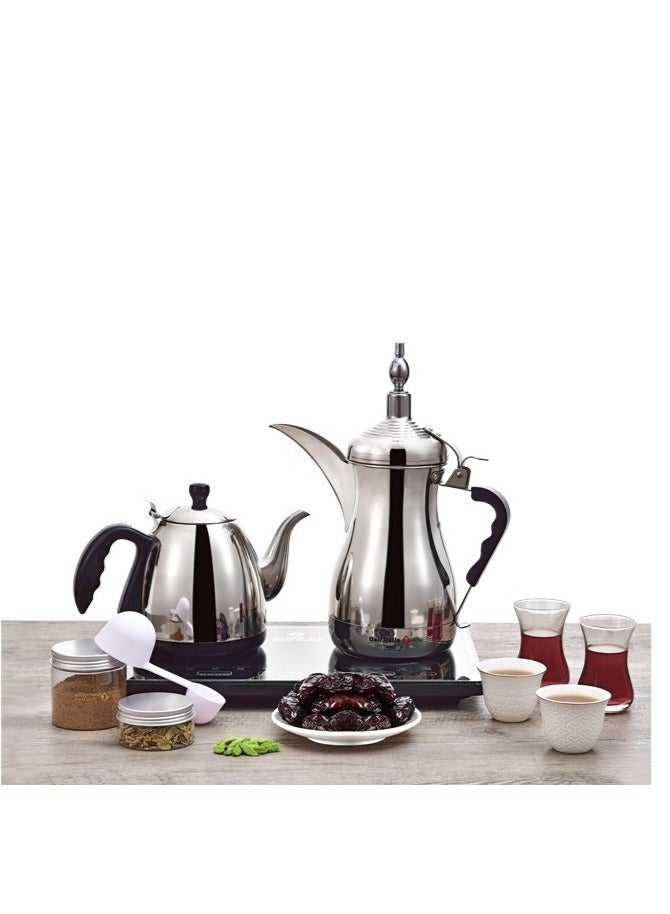 غالف دالا ماكينة قهوة عربية سائلة من جلف دلة - فضي C94845 - Image 2