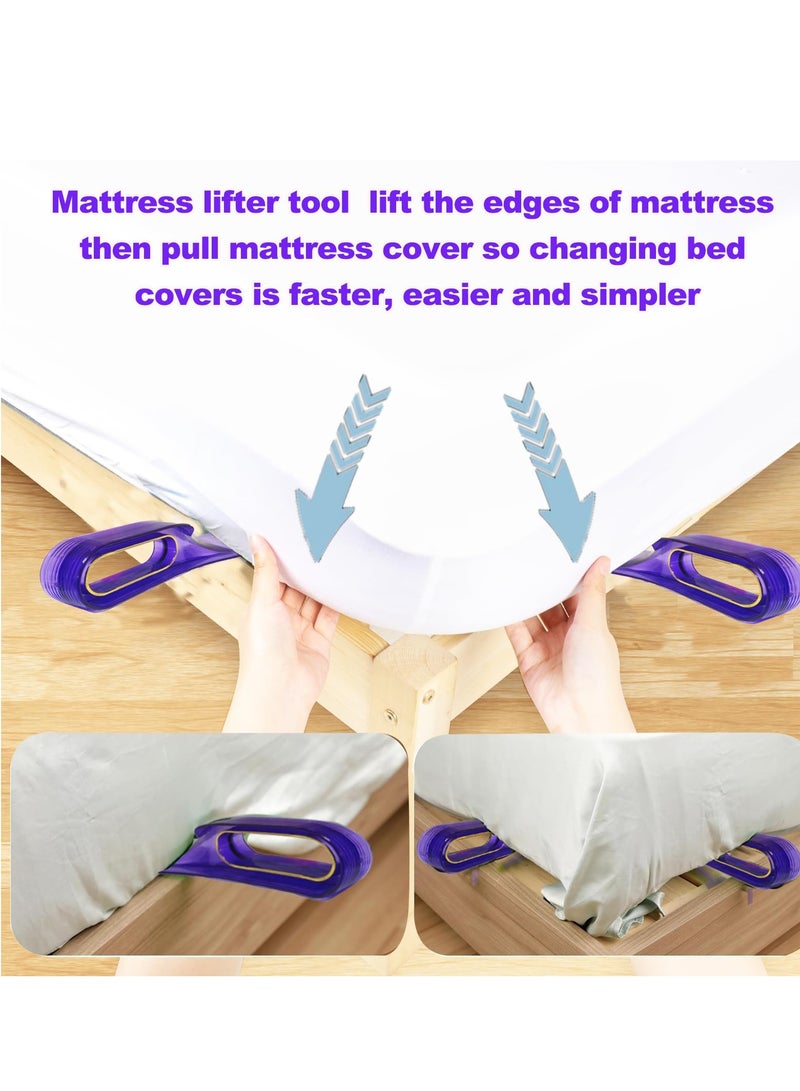 SYOSI Bed Maker and Mattress Lifter Tool 2 in 1 Sheet Tucker Easily Lift and Hold The for Changes, Effortlessly Tuck Fitted and Flat  - Image 5