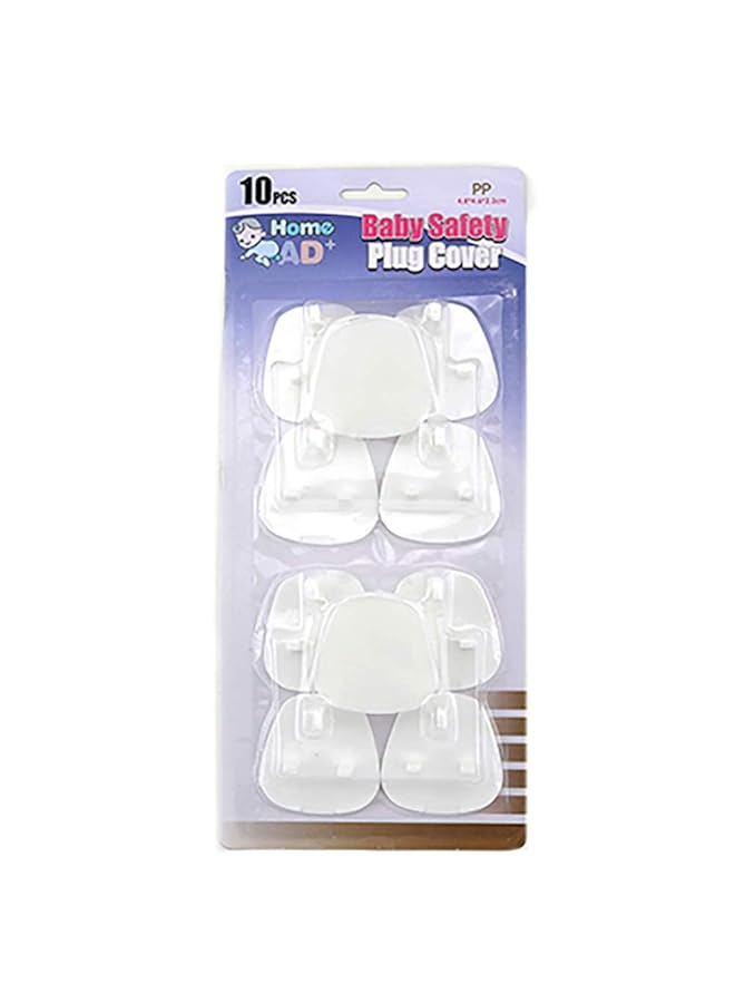 Home Pro Home Ad+ Baby Safety Plug Cover 10 Pieces White - Image 2