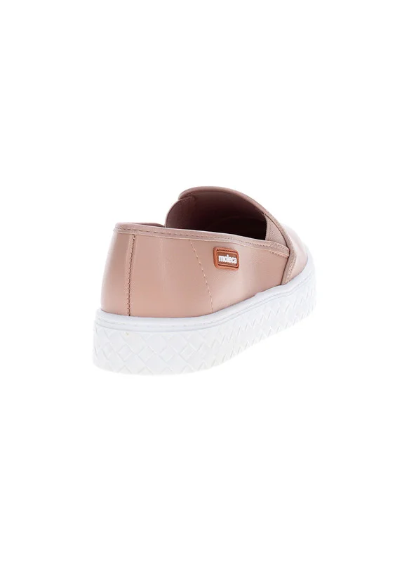 موليكا Moleca Ladies Closed/Flat Shoes Beige | Made In Brazil
