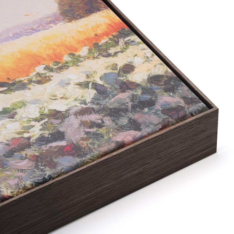 Akfado Floating Frame for 24x36 Stretched Canvas with 15 Deep DIY Floater Oil Painting Frames for Flower Floral Pop Fun Art Prints Memorial Gift for Birthday No Glass Back Dark Brown - Image 2