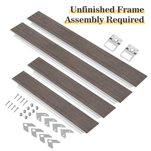 Akfado Floating Frame for 24x36 Stretched Canvas with 15 Deep DIY Floater Oil Painting Frames for Flower Floral Pop Fun Art Prints Memorial Gift for Birthday No Glass Back Dark Brown - Image 3
