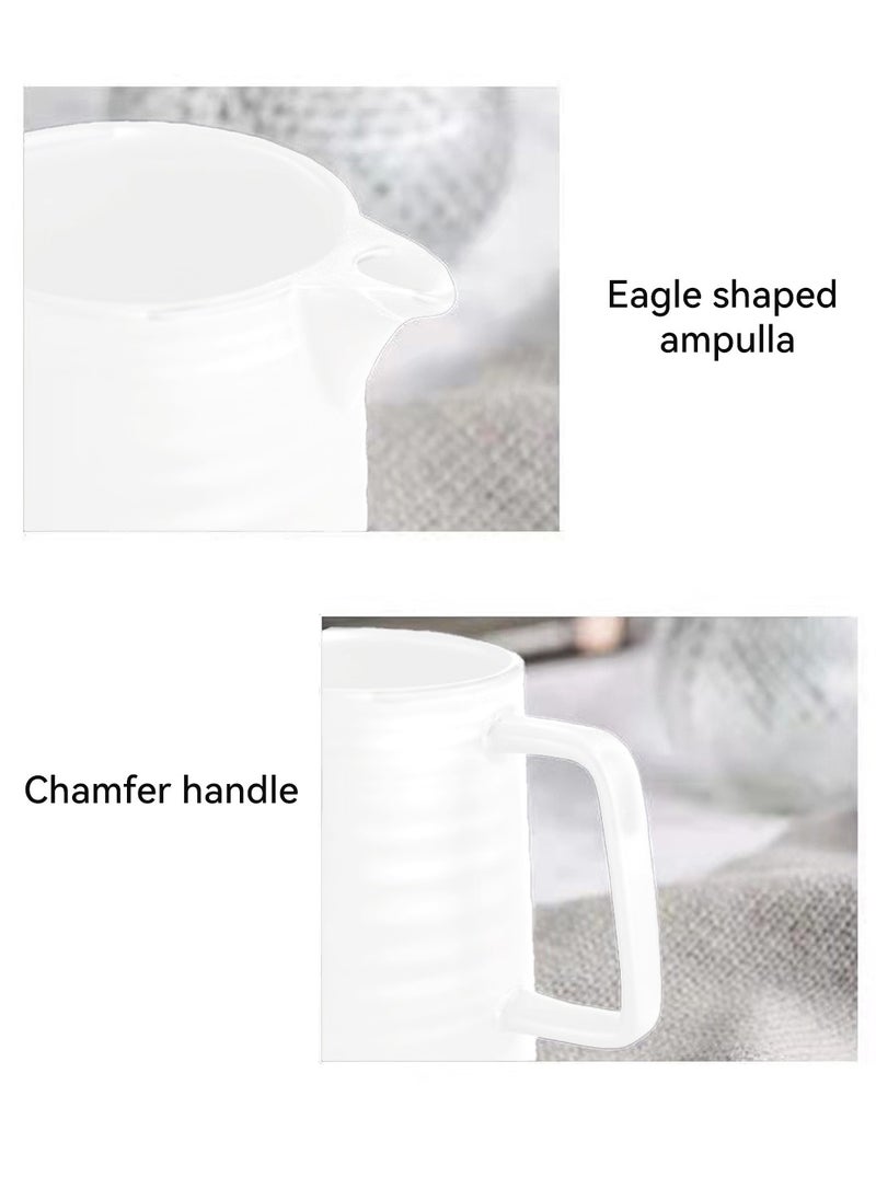 LEOKOR V60 Pour Over Coffee Maker Coffee Server with Glass Coffee Drip Set Coffee Filter 1-2 Cup Home Filter Coffee Maker 500ML White  - Image 5