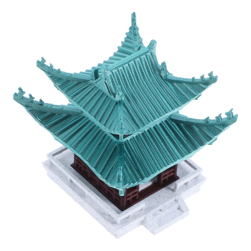 Miniature Pagodas Statue: Miniature Pavilion Statue Chinese Architectural Model - Landscape Pagodas Ornament For Aquarium Fish Decor - Image 1
