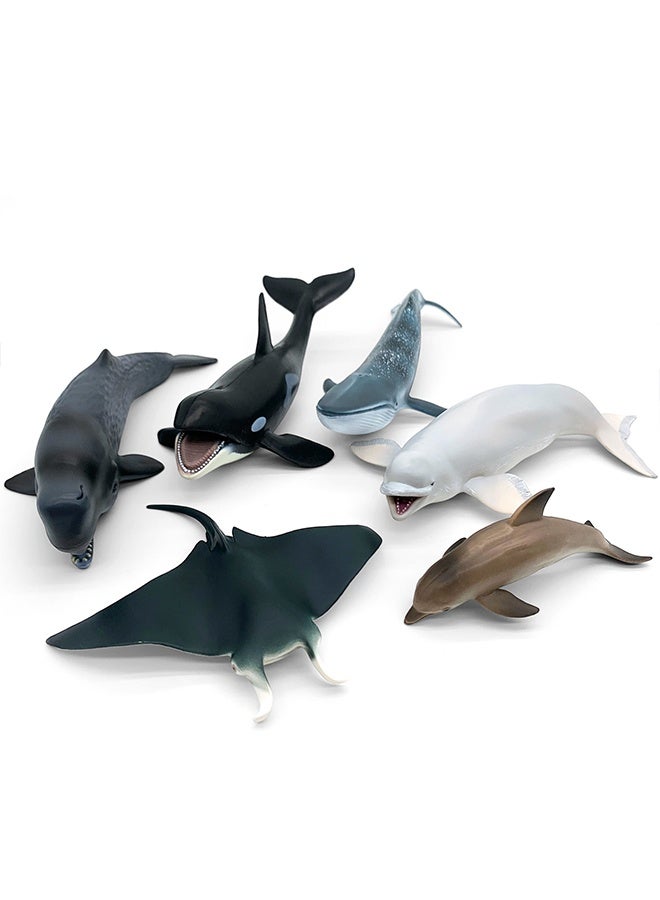 بيروهوسر مجموعة أوشن وندرز، 6 قطع من حيوانات المحيط، لعبة استحمام للأطفال - Image 4