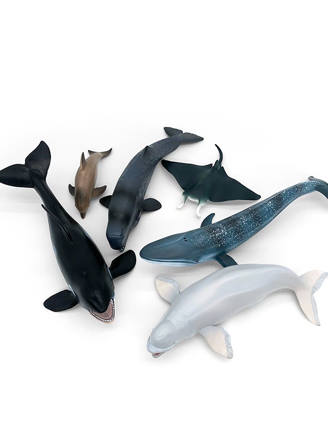 بيروهوسر مجموعة أوشن وندرز، 6 قطع من حيوانات المحيط، لعبة استحمام للأطفال - Image 3