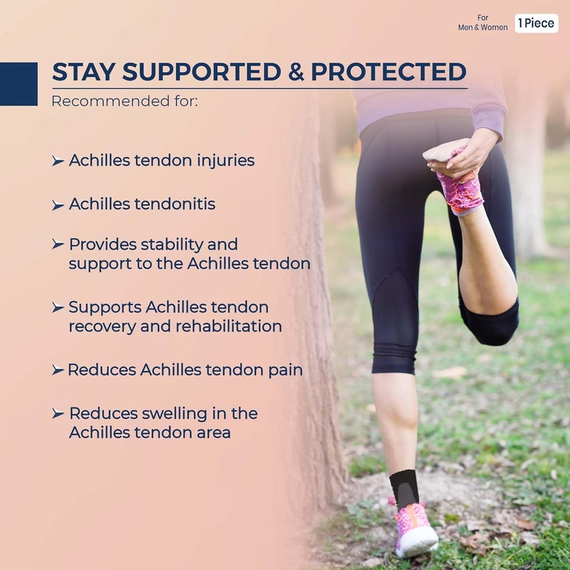 Sorgen Plastic Ankle Support For Pain Relief|Ankle Brace For Achilles Tendonitis Support|It's A Pain Terminator Socks For Stability, & Recovery|Ankle Protection Sleeve For Women & Men (Medium) - Image 4