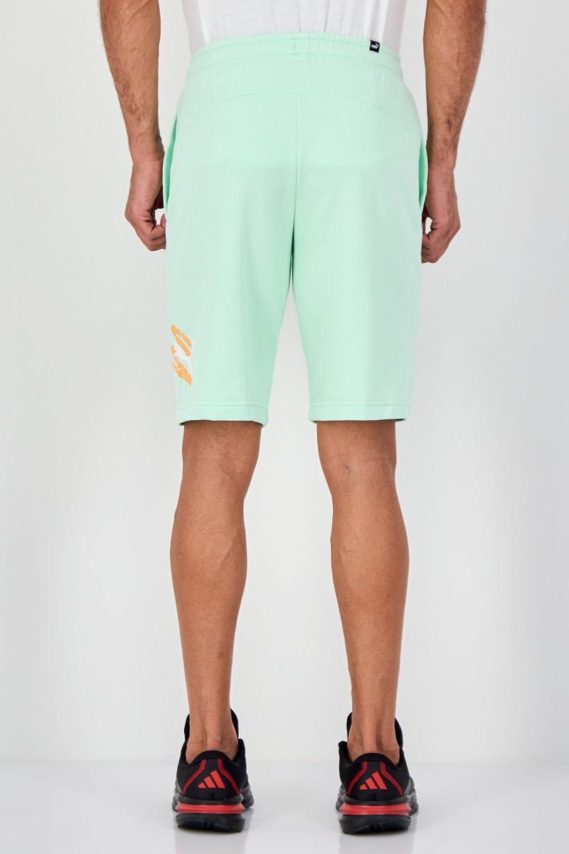 PUMA Men Sportswear Fit Brand Logo Outdoor Shorts, Mint Green - Image 3