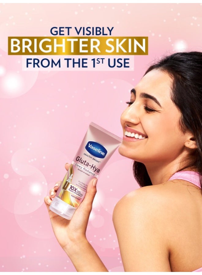 Vaseline Gluta-Hya Dewy Radiance Serum-in-Lotion | Hyaluron + Niacinamide | Deep Hydration & Glow Boost | Non-Sticky Lightweight Lotion 200ml - Image 3