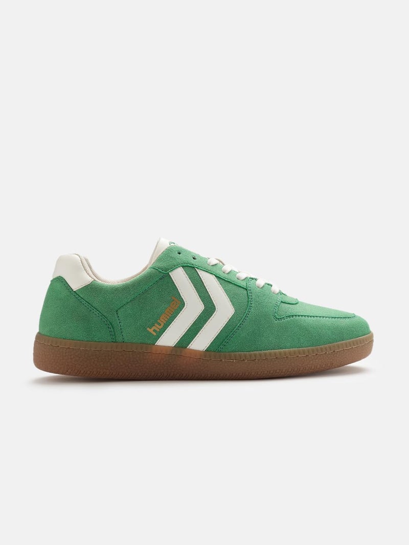 hummel Classic Verve Casual Lace-up Sneaker for Men Enhanced Comfort with Cushioned Insole and Slip-Resistant - UK 8 Green/White - Image 4