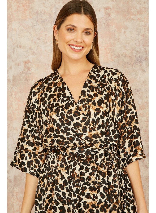 Yumi Animal Print Dress  - Image 4