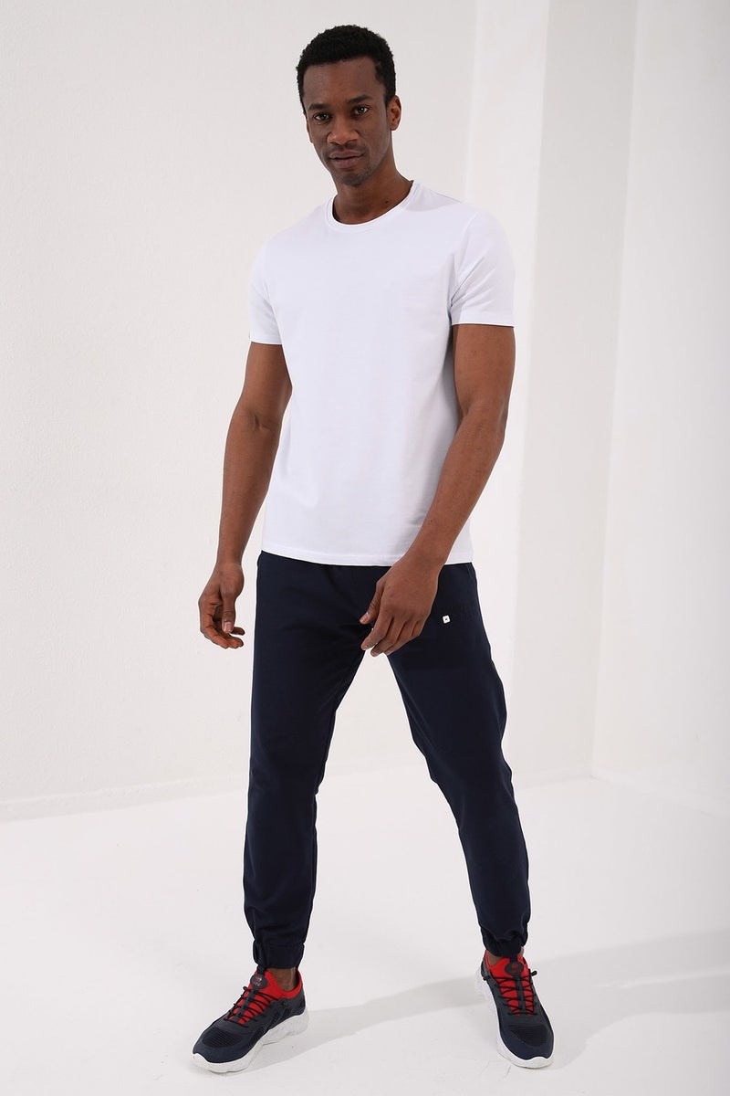 Tommy Life White Men's Basic Short Sleeve Standard Pattern O Neck T-Shirt - 87911  - Image 1