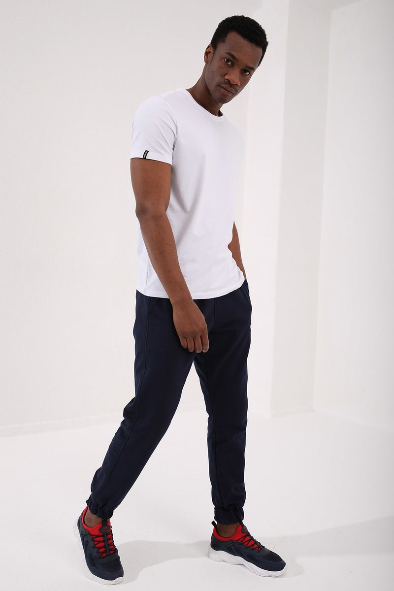 Tommy Life White Men's Basic Short Sleeve Standard Pattern O Neck T-Shirt - 87911  - Image 3