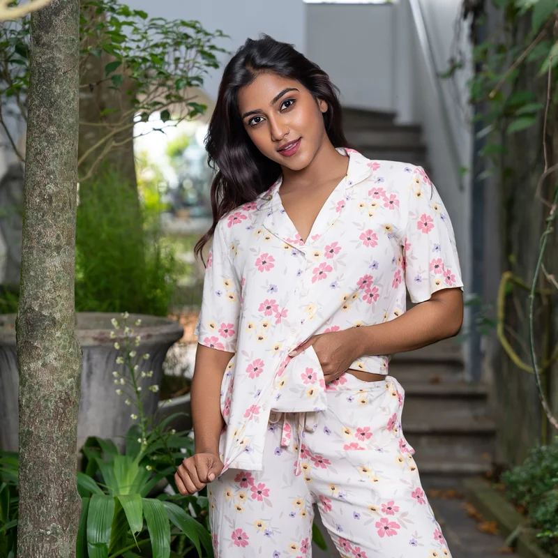 Aadaraya  Aadaraya Pyjama Set Shirt and Trousers for Women | Best Price UAE