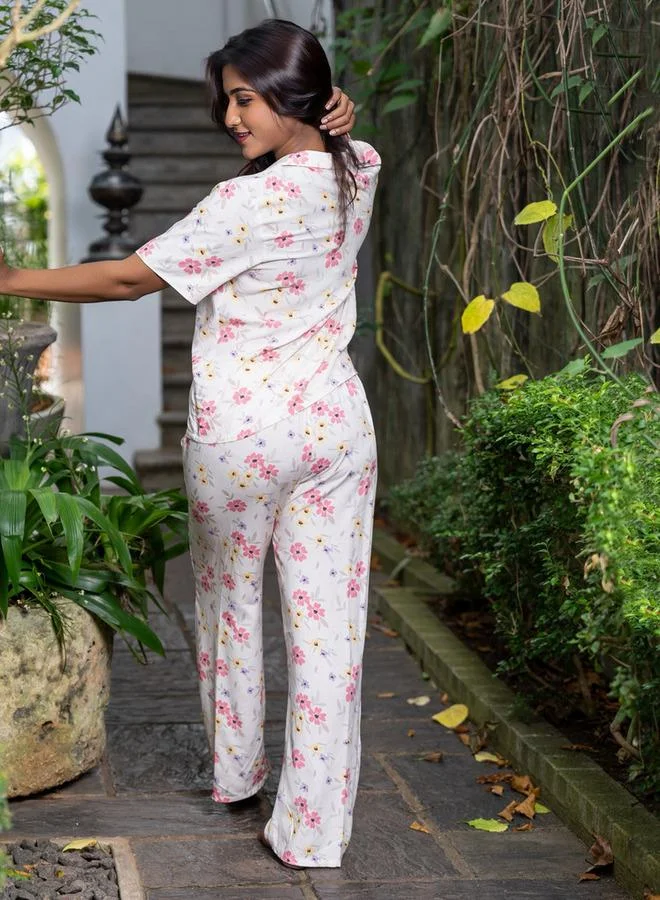 Aadaraya  Aadaraya Pyjama Set Shirt and Trousers for Women | Best Price UAE
