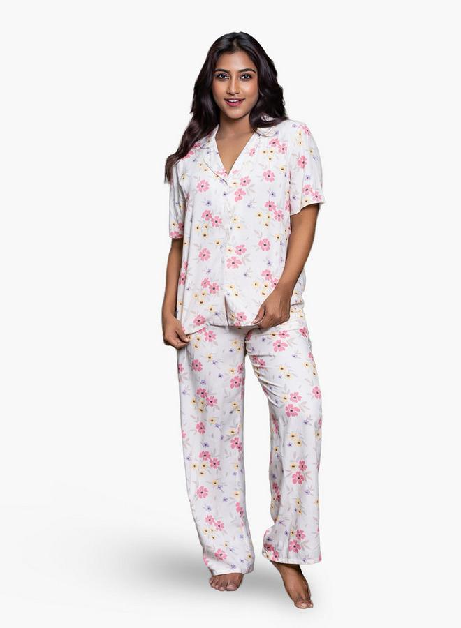 Aadaraya Pyjama Set Shirt and Trousers - Image 1