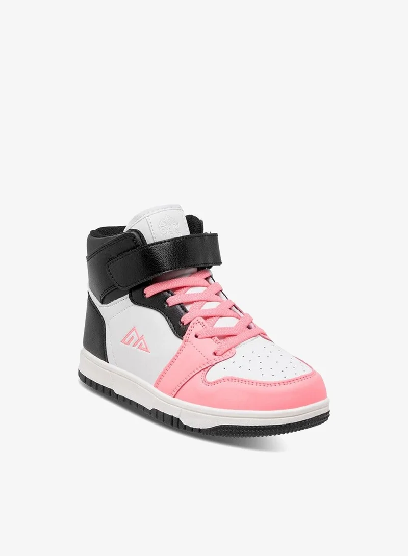 Oaklan by Shoexpress Panelled High Top Sneakers with Hook and Loop Closure