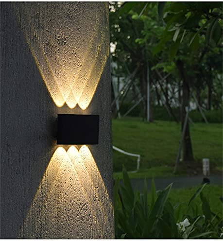 Groeien (Pack of 4 6 watts LED Waterproof Indoor/Outdoor Up Down Wall Lamp (Warm White,ABS Plastic) (4) - Image 5