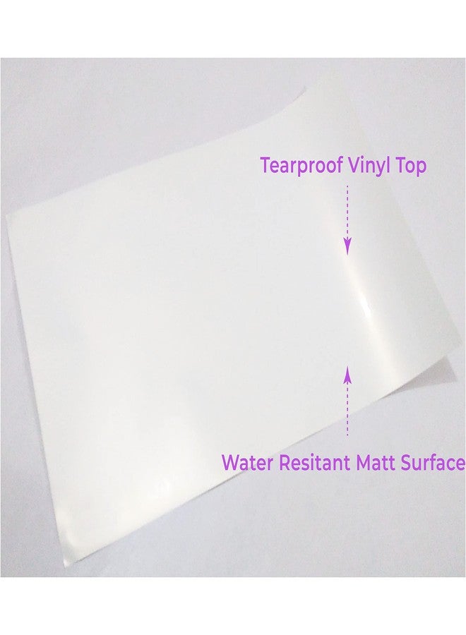 TeQuiero Matte Vinyl Sticker Paper Self Adhesive Photo Paper for Inkjet, Waterproof, Instant Dry, Tear Resistant A4 Size Sheets for printing Matt Vinyl Stickers For Art - 25 Sheets - Image 5