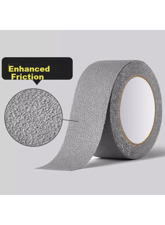 Oumai Peva Indoor Anti-Slip Tape Waterproof Matte Wear-Resistant Bathroom Floor Non-Slip Sticker Gray 50Mm*5M 1 Roll - Image 2