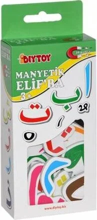 Masho Trend Magnetic Elif Ba - Arabic Letters Sticking to the Fridge - I Know the Arabic Alphabet Set
