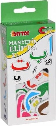 Magnetic Elif Ba - Arabic Letters Sticking to the Fridge - I Know the Arabic Alphabet Set