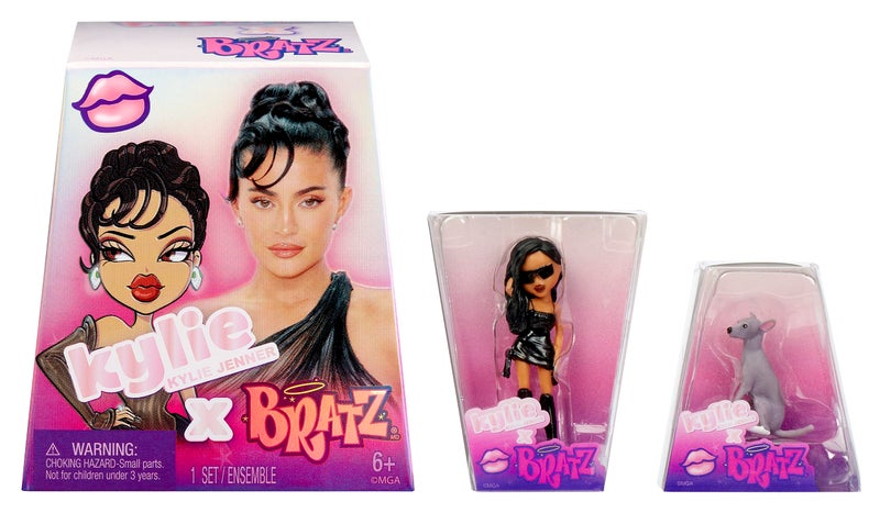 BRATZ x Kylie Jenner Series 1 Collectible Figures, 2 Minis in Each Pack, Blind Packaging Doubles as Display - Image 1