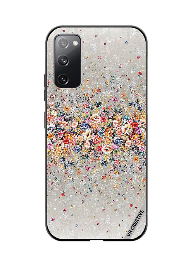 VR CREATIVE Protective Case Cover For Samsung Galaxy S20 FE 5G Digital Floral Garland Design Multicolour - Image 1