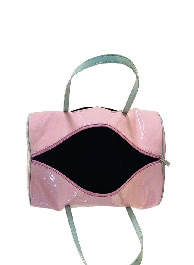 Strutt Genuine Leatherette Green & Pink Women's Travel Duffel Bag - Image 3
