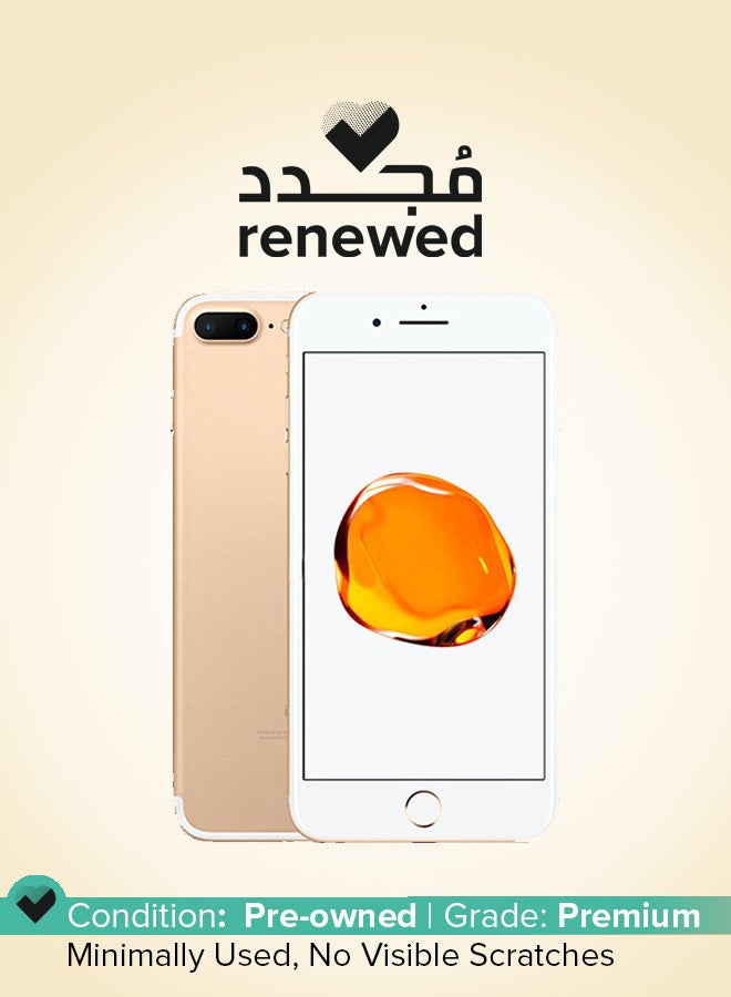 ابل  مجدد - آيفون 7 بلس 128 جيجابايت ذهبى 4G مع فيس تايم - Image 1