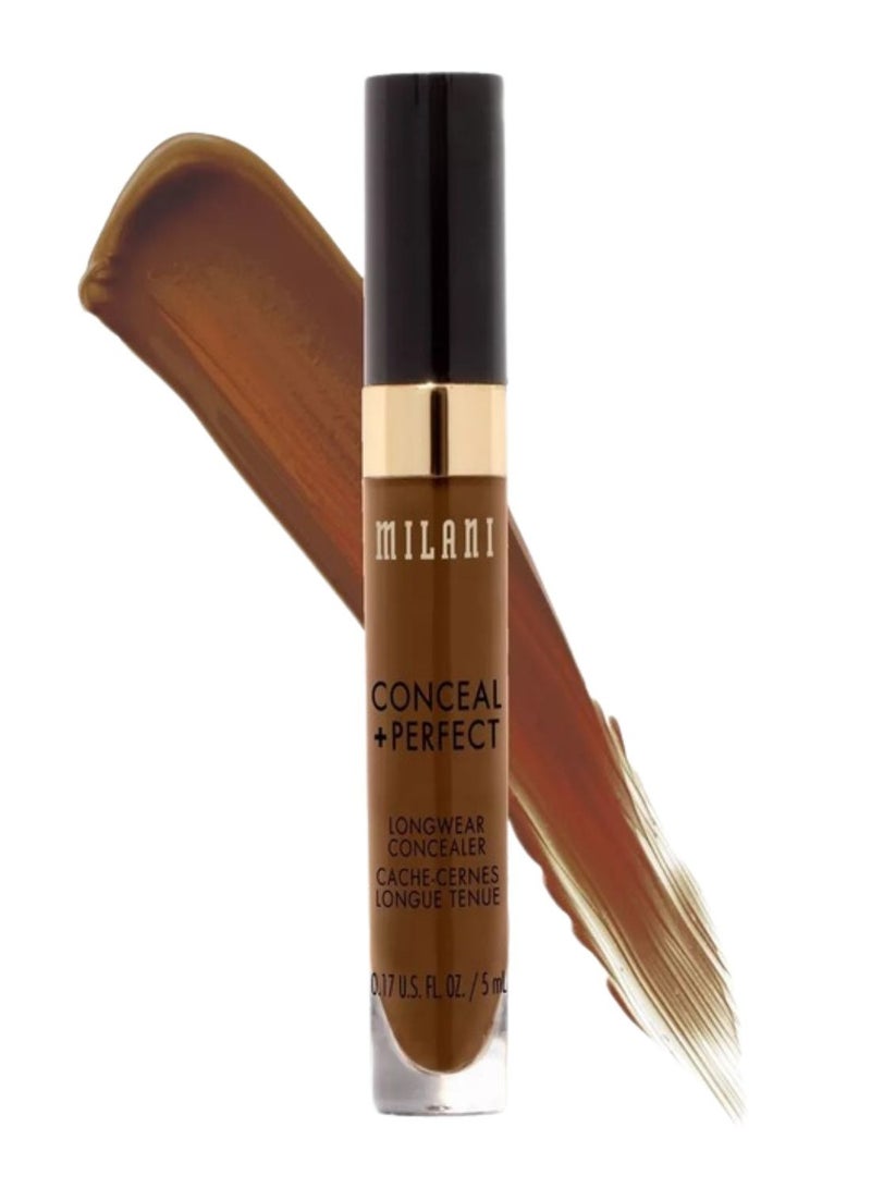 MILANI Milani Conceal + Perfect Longwear Concealer in 180 Cool Toffee – Full Coverage, Lightweight Formula, 16-Hour Wear, Hydrating and Crease-Proof for Flawless Skin, 0.17 fl oz  - Image 1