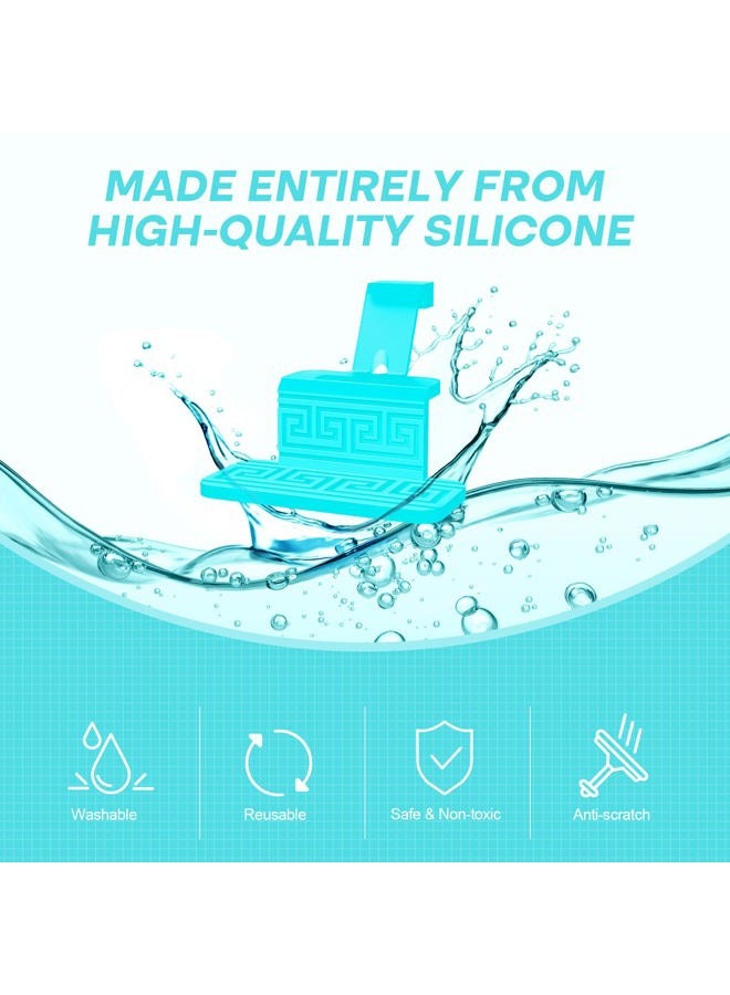 FireAnt Silicone Salt Pads Refills Compatible with Navage Nasal Care, Reusable Saline Pods Replacement Accessories, Easy Operation (12 Pack - Blue) - Image 4