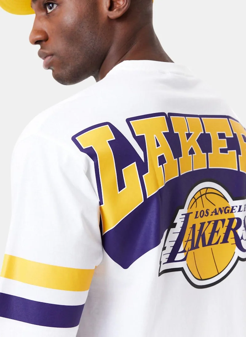 NEW ERA Men's NBA Los Angeles Lakers Arch Graphic T-Shirt