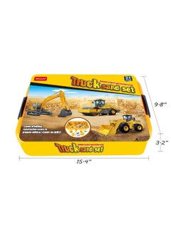 INvench Construction Dinosaur Play Sand Set - 38 Pieces Sensory Bin Sand Kit Include 2 lbs Magic Sand, Construction Vehicle, Dinsoaur Figures, Dinosaur & Castle Molds for 3 4 5 Year Old Toddlers Kids - pzsku/Z675C6CFCC580ECA8D24AZ/45/_/1729417049/d3c9ba42-8dce-402e-a9e7-e5af0ae312e2