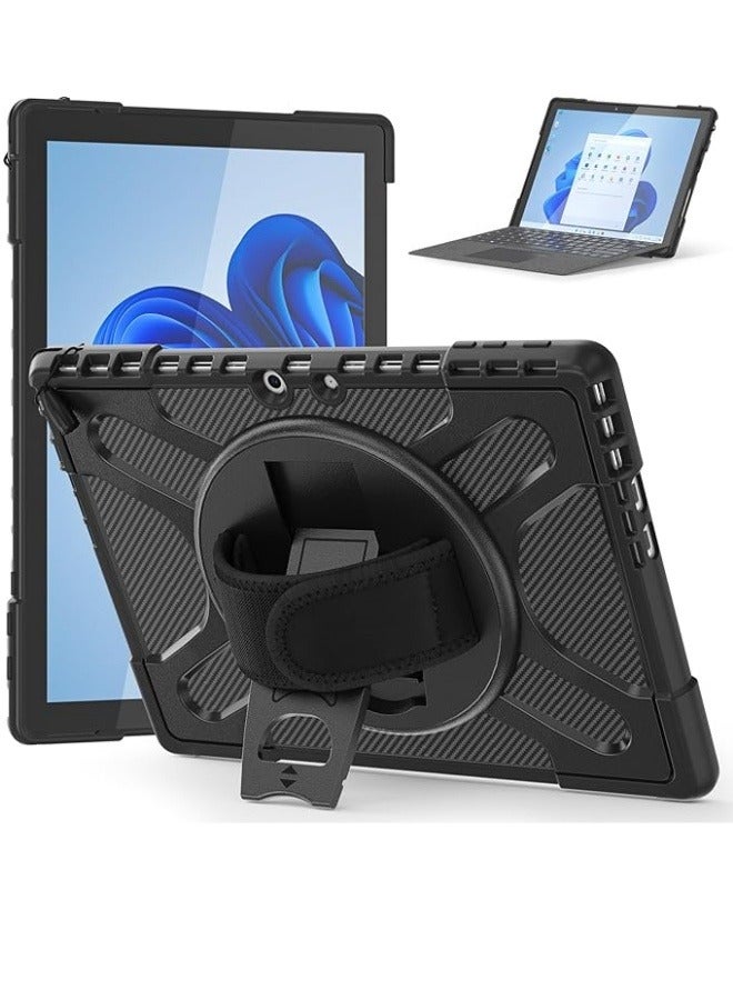 Case Compatible with Microsoft Surface Pro 11 13 inch, Heavy Duty Rugged Protective Cover with 360° Rotating Kickstand & Hand Strap  - Image 1