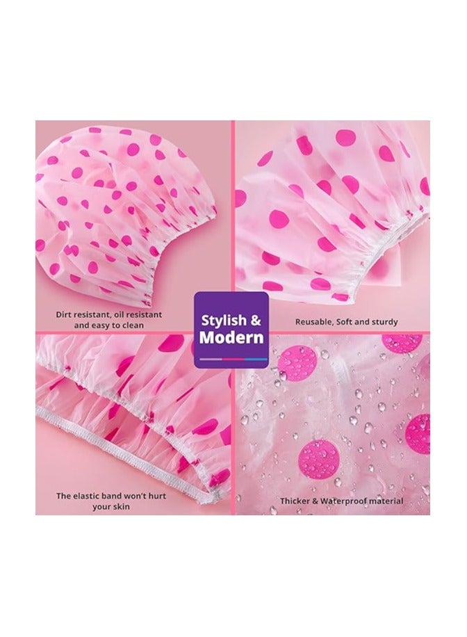 Girls' multi-colored bath bonnet - Image 4