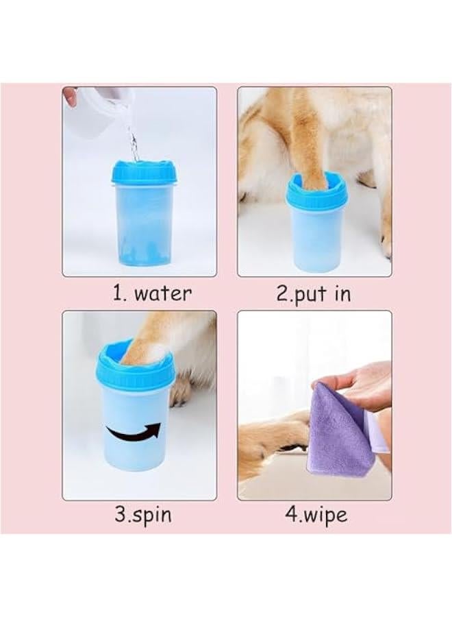 Dog Paw Cleaner Cup - Silicone Bristle Pet Paw Washer for Small, Medium, and Large Dogs  Cats | Easy-to-Use, Mess-Free Paw Cleaning Tool for Muddy Paws - Image 5