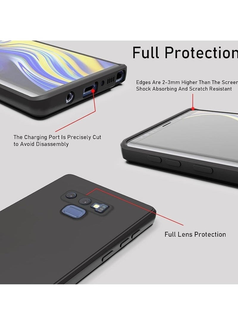 JAJEEK Samsung Galaxy Note 9 Case, Soft Silicone Gel Rubber Cover, Shockproof Matte Finish Back Cover, Inner Fabric Lining with Camera Protection, Black Case for Galaxy Note 9 (6.4-Inch) - Image 2