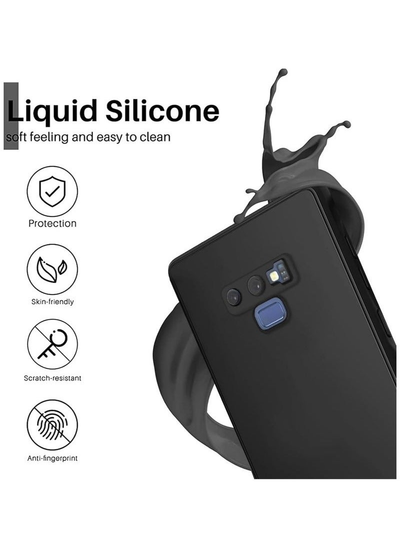 JAJEEK Samsung Galaxy Note 9 Case, Soft Silicone Gel Rubber Cover, Shockproof Matte Finish Back Cover, Inner Fabric Lining with Camera Protection, Black Case for Galaxy Note 9 (6.4-Inch) - Image 4