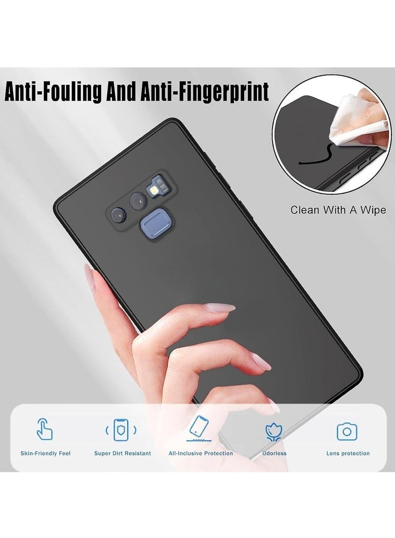 JAJEEK Samsung Galaxy Note 9 Case, Soft Silicone Gel Rubber Cover, Shockproof Matte Finish Back Cover, Inner Fabric Lining with Camera Protection, Black Case for Galaxy Note 9 (6.4-Inch) - Image 3