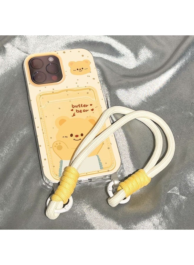 NIBEMINENT Cute Teddy Bear Protective TPU Case Cover For iPhone 17 Pro, Clear