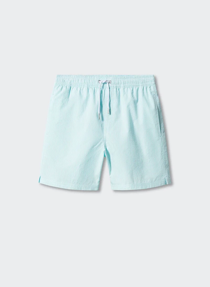 Mango Man Striped Swim Shorts