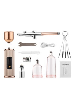 Generic Portable Airbrush Kit with Compressor, Handheld Cordless Air Brush Pen, with LCD Screen, Dual-Action, 3-level Adjustable Pressure, Built-in Battery  - Image 1