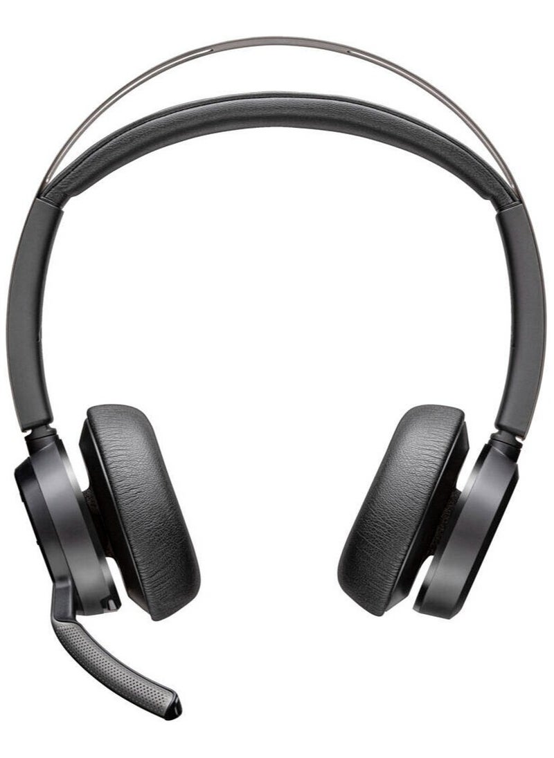 Voyager Focus 2 Wireless Bluetooth Headset, Active Noise Cancelling (ANC), Microsoft Teams Certified, Stereo Sound, Multipoint Connectivity, Adjustable Headband, 19-Hour Battery, USB-C Charging, BT700 Bluetooth Adapter Included | 9T9J6AA