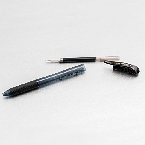 Pentel EnerGel-X Retractable Gel Pen, (0.7mm) Med. Line, Black Ink, 72-PK Canister (BL107PC72A) - Image 5
