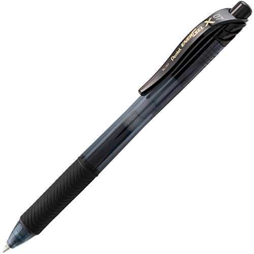 Pentel EnerGel-X Retractable Gel Pen, (0.7mm) Med. Line, Black Ink, 72-PK Canister (BL107PC72A) - Image 4