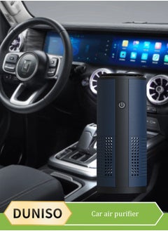DUNISO Car Air Purifier USB Portable Desk Purifier Mini Home Odor Purifier with Efficient Silent Combination Filter for Home Bedroom Office Car  - Image 1