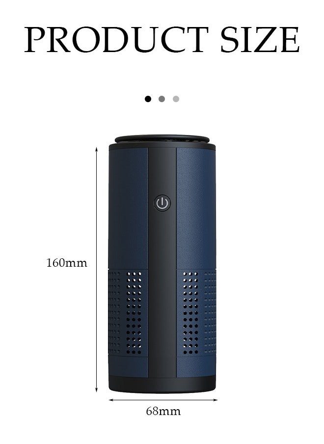 DUNISO Car Air Purifier USB Portable Desk Purifier Mini Home Odor Purifier with Efficient Silent Combination Filter for Home Bedroom Office Car  - Image 4